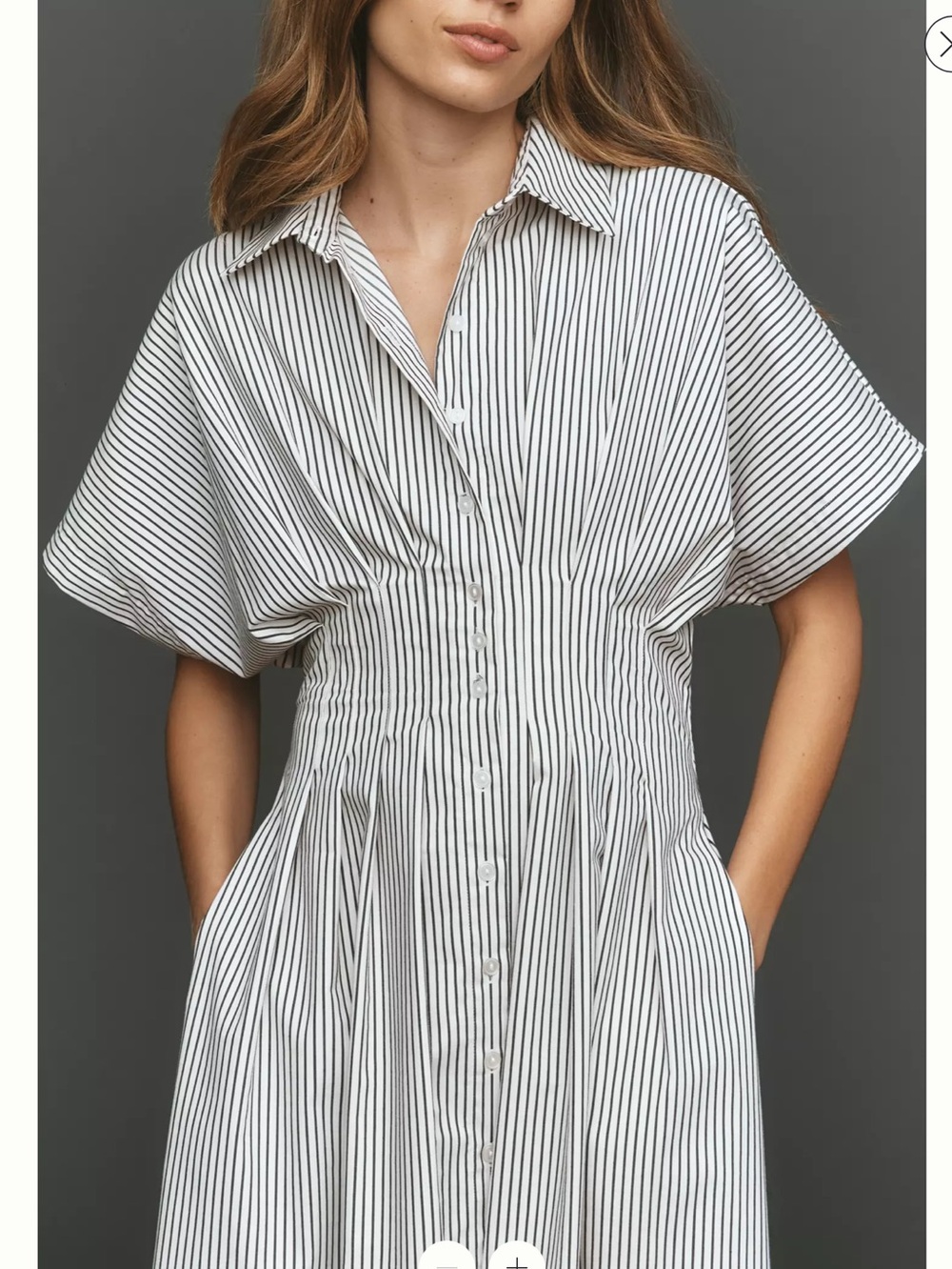 Anthropologie Tobie Dress- Button-Front